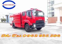 Xe chữa cháy cứu hỏa isuzu 7 khối khí thải EURO 4