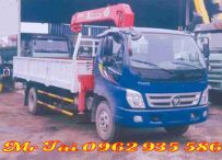 Xe tải thaco ollin 700B gắn cẩu unic 344( 3 tấn 4 đốt)